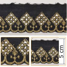 Bordado Inglês 8002 Preto - 5 cm