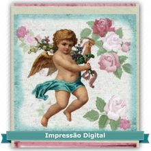 Tecido Estampado para Patchwork - 28898 Angelical Cor 01 Gelo (0,60X1,40)