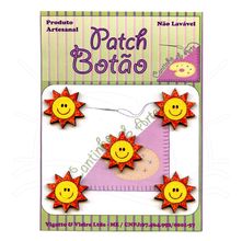 Botão Patch Sol 1422 - 5 unid