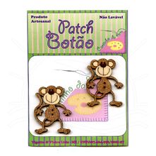 Botton Patch Macaco 2122 - 2 Unid