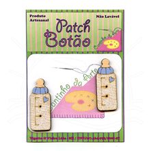 Botton Patch Mamadeira Azul 2292 - 2 Unid