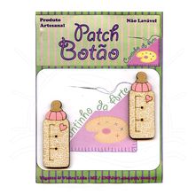 Botton Patch Mamadeira Rosa 2293 - 2 Unid