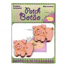 Botton Patch Porco 2388 - 2 Unid