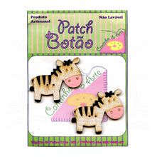 Botton Patch Zebra 2411 - 2 Unid