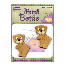 Botton Patch Ursinho de Lado 2517 - 2 Unid