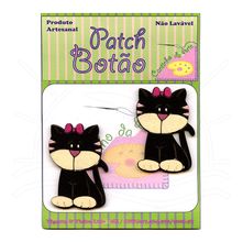 Botton Patch Gatinha Miau 2521 - 2 Unid