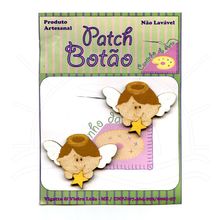 Botton Patch Anjo com Estrela 2537 - 2 Unid