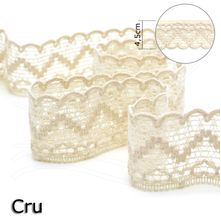 Renda Cuore Cru 4,5cm - 10m