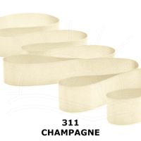 Fita de Cetim Nº 12 50mm com 10 Metros - Fitas Progresso 311 - champagne