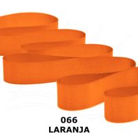 Fita de Cetim Nº 12 50mm com 10 Metros - Fitas Progresso 066 - laranja