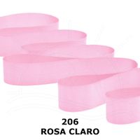 Fita de Cetim Nº 12 50mm com 10 Metros - Fitas Progresso 206 - rosa claro