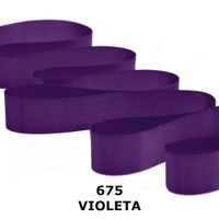 Fita de Cetim Nº 12 50mm com 10 Metros - Fitas Progresso 675 - violeta