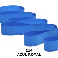 Fita de Cetim Nº 12 50mm com 10 Metros - Fitas Progresso 214 - azul royal