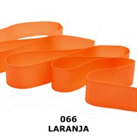 Fita Gorgurão nº 05 de 22mm com 10 metros - Progresso 066 - laranja