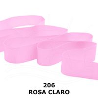 Fita Gorgurão nº 05 de 22mm com 10 metros - Progresso 206 - rosa claro