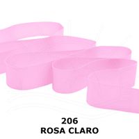 Fita Gorgurão nº 03 de 15mm com 10 metros - Progresso 206 - rosa claro