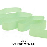 Fita Gorgurão nº 03 de 15mm com 10 metros - Progresso 232 verde menta