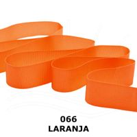 Fita Gorgurão nº 02 de 11mm com 10 metros - Progresso 066 - laranja