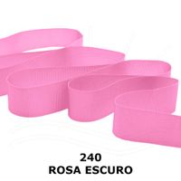 Fita Gorgurão nº 02 de 11mm com 10 metros - Progresso 240 - rosa escuro