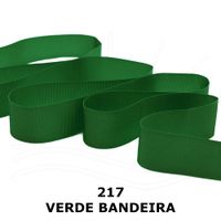 Fita Gorgurão nº 02 de 11mm com 10 metros - Progresso 217 - verde bandeira