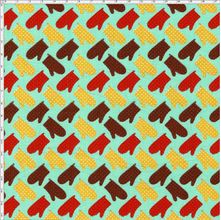 Tecido Estampado para Patchwork - Coleção Cozinha Luvas Mediterrâneo (0,50x1,40)