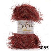 Fio Tyba 100g 3065 - vermelho/marrom