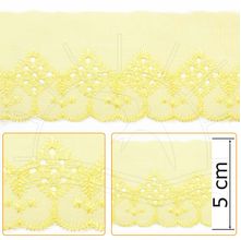 Bordado Inglês - 5,0cm - 307106 Amarelo Cor 129