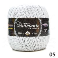 Barbante Diamante Premium nº06 400g - 100% Algodão 05 - branco