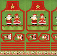 Tecido Estampado para Patchwork - Natal 338508 Avental Papai Noel Cor 120 (0,60x1,40)