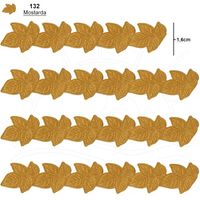 Passamanaria Marilda Mod. 414 Três Folhas 5 Metros 132 - mostarda