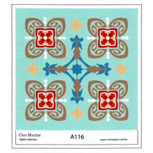 Aplique de Tecido Coleção Ladrilho Verde Tiffany - A116