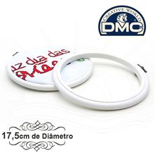 Bastidor Moldura Redondo Branco DMC - 17,5cm