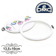 Bastidor Moldura Oval Branco DMC - 13,5 x 10cm