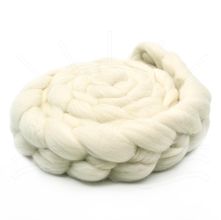 Lã Merino para Feltragem Branca Natural - 200g