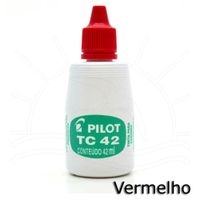 Tinta para Carimbo Pilot TC 42 Vermelho