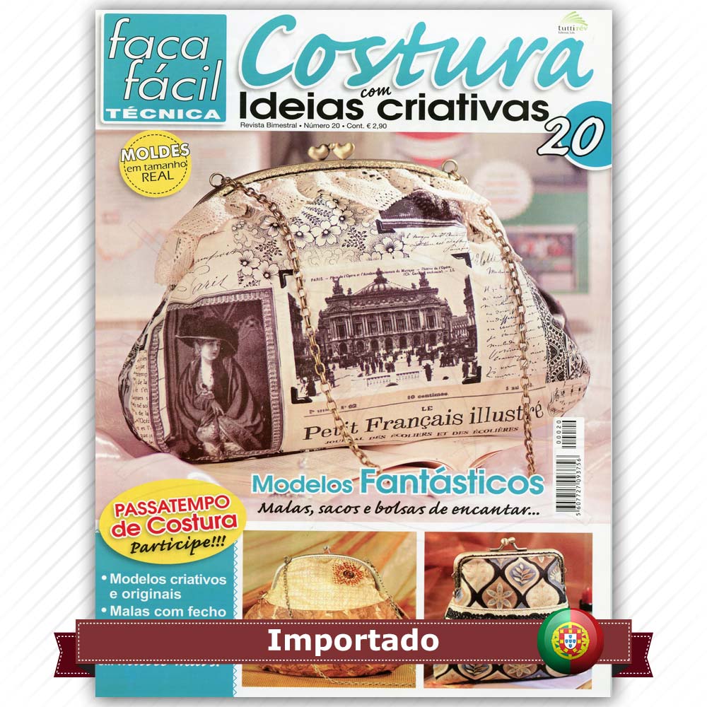 Revista Faça Fácil Costura Com Ideias Criativas Nº20 Bazar Horizonte 8389