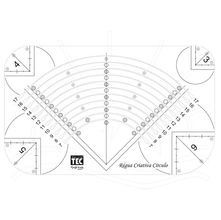 Régua Criativa Toke e Crie Círculo - 20x33cm