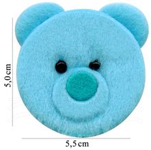 Aplicação Cabeça de Urso Gerson Azul - 1 Unid.