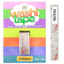 Fita Adesiva Decorativa Washi Tape Rosas