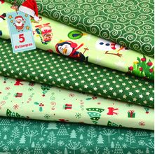 Kit de Tecido Natal Verde (30x70) 5 Estampas