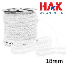 Ponto Palito Branco em X 18mm - 50m