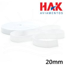 Elástico Crochet Branco 20mm - 25m