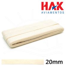 Cadarço Sarjado Cru 20mm - 10m