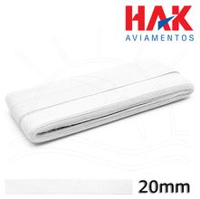 Cadarço Sarjado Branco 20mm - 10m