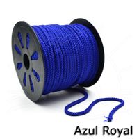 Cordão Trançado de Poliester 5,2mm - 100 metros Azul royal