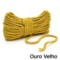 Cordão de São Francisco 3mm - 20m Ouro velho