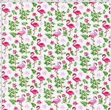 Tecido Estampado Para Patchwork - Composê Flamingos Cor 1553 (0,50X1,40)