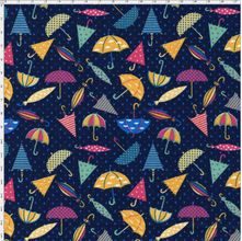 Tecido Estampado Para Patchwork - Guarda-Chuva Cor 1574 (0,50X1,40)