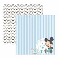 Folha para Scrapbook Baby Mickey - Dupla Face Paisagem