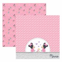 Folha para Scrapbook Dupla Face Disney - Baby Minnie Brinquedos